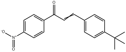 (2E)-3-(4-tert-butylphenyl)-1-(4-nitrophenyl)prop-2-en-1-one Struktur