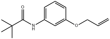 2,2-dimethyl-N-(3-prop-2-enoxyphenyl)propanamide Structure