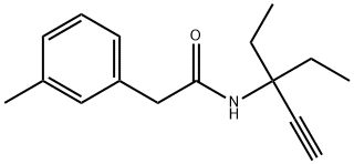 N-(3-ethylpent-1-yn-3-yl)-2-(3-methylphenyl)acetamide Structure