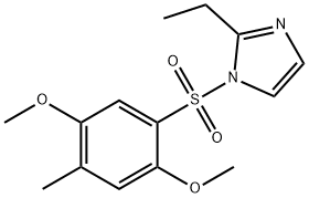 1-(2,5-dimethoxy-4-methylphenyl)sulfonyl-2-ethylimidazole Structure