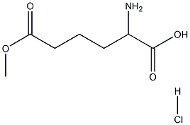 RS-2-氨基己二酸-6-甲酯盐酸盐,89895-97-6,结构式