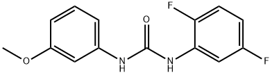 1-(2,5-difluorophenyl)-3-(3-methoxyphenyl)urea 结构式