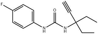 1-(3-ethylpent-1-yn-3-yl)-3-(4-fluorophenyl)urea Structure