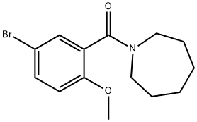 1-(5-bromo-2-methoxybenzoyl)azepane Struktur
