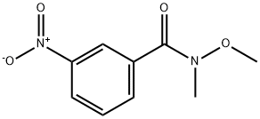 N-methoxy-N-methyl-3-nitrobenzamide 化学構造式