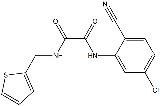 N'-(5-chloro-2-cyanophenyl)-N-(thiophen-2-ylmethyl)oxamide Struktur