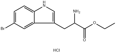DL-5-BromoTryptophan ethyl ester hydrochloride Struktur