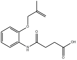 4-({2-[(2-methyl-2-propen-1-yl)oxy]phenyl}amino)-4-oxobutanoic acid Struktur