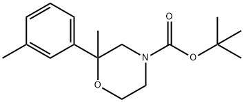 4-Boc-2-methyl-2-(3-methylphenyl)morpholine, 96% Structure