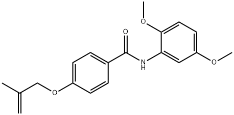 N-(2,5-dimethoxyphenyl)-4-[(2-methyl-2-propen-1-yl)oxy]benzamide Struktur