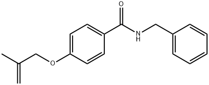 N-benzyl-4-[(2-methyl-2-propen-1-yl)oxy]benzamide Struktur