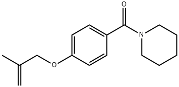 1-{4-[(2-methyl-2-propen-1-yl)oxy]benzoyl}piperidine Struktur