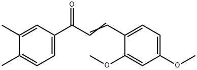 (2E)-3-(2,4-dimethoxyphenyl)-1-(3,4-dimethylphenyl)prop-2-en-1-one,903676-80-2,结构式