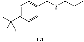 propyl({[4-(trifluoromethyl)phenyl]methyl})amine hydrochloride Struktur