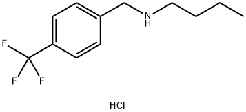 butyl({[4-(trifluoromethyl)phenyl]methyl})amine hydrochloride,90389-06-3,结构式