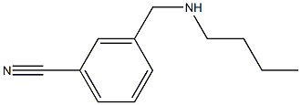 3-[(丁氨基)甲基]苯甲腈 结构式