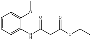 ethyl 3-[(2-methoxyphenyl)amino]-3-oxopropanoate 化学構造式