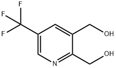 (5-(TRIFLUOROMETHYL)PYRIDINE-2,3-DIYL)DIMETHANOL 化学構造式