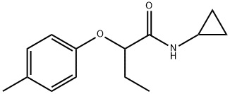 N-cyclopropyl-2-(4-methylphenoxy)butanamide Structure