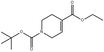 1,4(2H)-Pyridinedicarboxylic acid, 3,6-dihydro-, 1-(1,1-dimethylethyl) 4-ethyl ester 化学構造式
