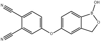 4-((1-羟基-1,3-二氢苯并[C][1,2]氧硼杂环戊烷-5-基)氧基)邻苯二甲腈,906673-33-4,结构式