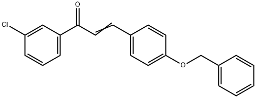 (2E)-3-[4-(benzyloxy)phenyl]-1-(3-chlorophenyl)prop-2-en-1-one,906726-00-9,结构式