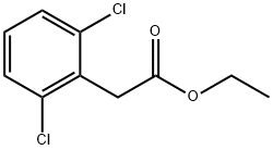 Benzeneacetic acid, 2,6-dichloro-, ethyl ester Struktur