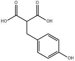 MALONIC ACID, (P-HYDROXYBENZYL)- (7CI) 化学構造式