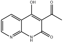 3-Acetyl-4-hydroxy-1,8-naphthyridin-2(1H)-one Structure