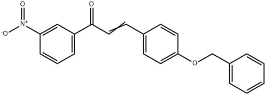 (2E)-3-[4-(benzyloxy)phenyl]-1-(3-nitrophenyl)prop-2-en-1-one, 909771-47-7, 结构式