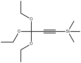 三甲基(3,3,3-三乙氧基丙-1-炔-1-基)硅烷,91022-26-3,结构式