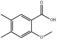 2-甲氧基-4,5-二甲基苯甲酸, 91061-36-8, 结构式