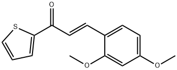 (2E)-3-(2,4-dimethoxyphenyl)-1-(thiophen-2-yl)prop-2-en-1-one,911052-97-6,结构式