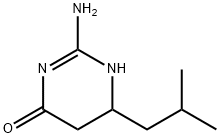 2-Amino-6-isobutyl-5,6-dihydro-3H-pyrimidin-4-one,912790-05-7,结构式