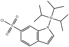 1-[tris(propan-2-yl)silyl]-1H-indole-6-sulfonyl chloride,912846-33-4,结构式