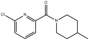 2-chloro-6-(4-methylpiperidine-1-carbonyl)pyridine 化学構造式