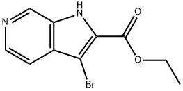 ethyl 3-bromo-1H-pyrrolo[2,3-c]pyridine-2-carboxylate 化学構造式