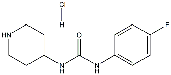 1-(4-Fluorophenyl)-3-(piperidin-4-yl)urea hydrochloride Structure