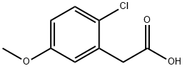 2-(2-氯-5-甲氧基苯基)乙酸 结构式