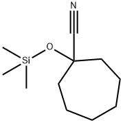 Cycloheptanecarbonitrile, 1-[(trimethylsilyl)oxy]- Structure