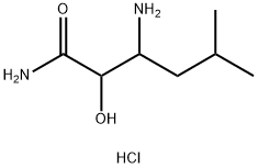 3-AMINO-2-HYDROXY-5-METHYLHEXANAMIDE HCL Struktur