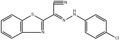 (E)-N-(4-chlorophenyl)benzo[d]thiazole-2-carbohydrazonoyl cyanide,91417-71-9,结构式