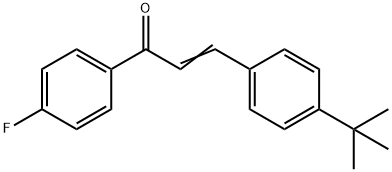 (2E)-3-(4-tert-butylphenyl)-1-(4-fluorophenyl)prop-2-en-1-one Structure