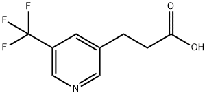 3-[5-(TRIFLUOROMETHYL)PYRIDIN-3-YL]PROPANOIC ACID Struktur