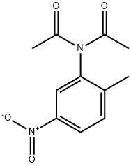 N-acetyl-N-(2-methyl-5-nitrophenyl)acetamide Structure