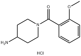 (4-Aminopiperidin-1-yl)(2-methoxyphenyl)methanone hydrochloride Struktur