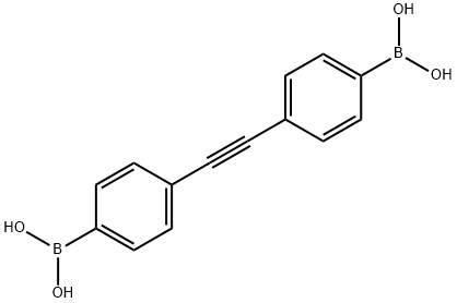 (乙炔-1,2-二基双(4,1-亚苯基))二硼酸,915772-85-9,结构式