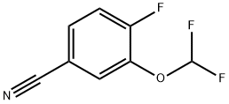 3-(DIFLUOROMETHOXY)-4-FLUOROBENZONITRILE Structure