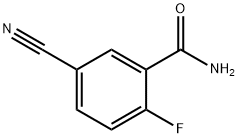 5-Cyano-2-fluorobenzamide 化学構造式
