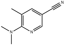 6-Dimethylamino-5-methyl-nicotinonitrile 化学構造式